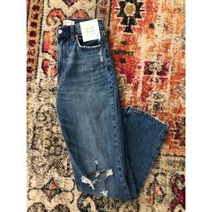 Abercrombie & Fitch Curve Love 90s Ultra High Rise Straight Jeans